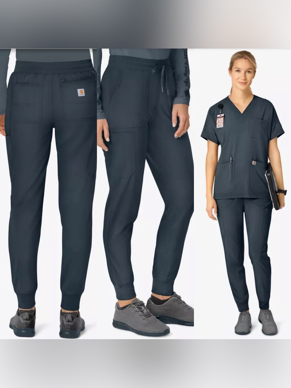 Carhartt Women's Dark Blue Jogger Scrub Pants
